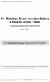 Thumbnail 10 Mistakes Every Investor Makes & How to Avoid Them